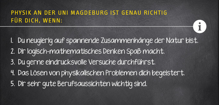 Physik an der Uni Magdeburg